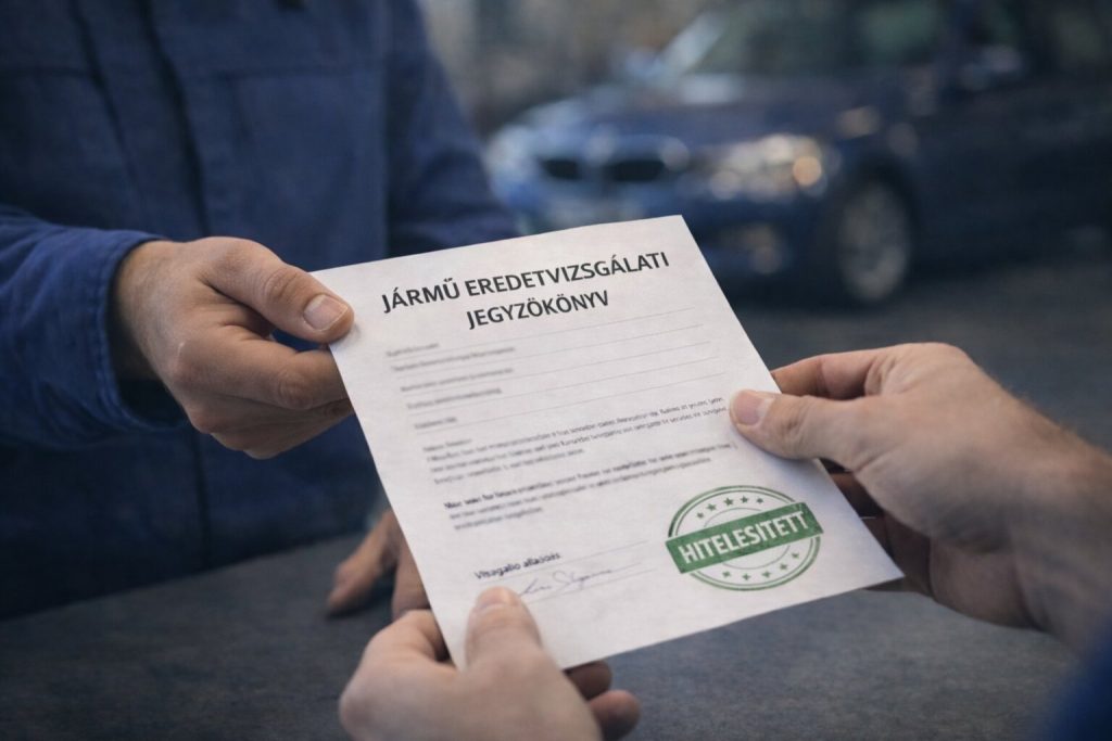 Jegyzőkönyv - Jármű eredetiségvizsgálat - Kisvárda - Trans Várda Bt.